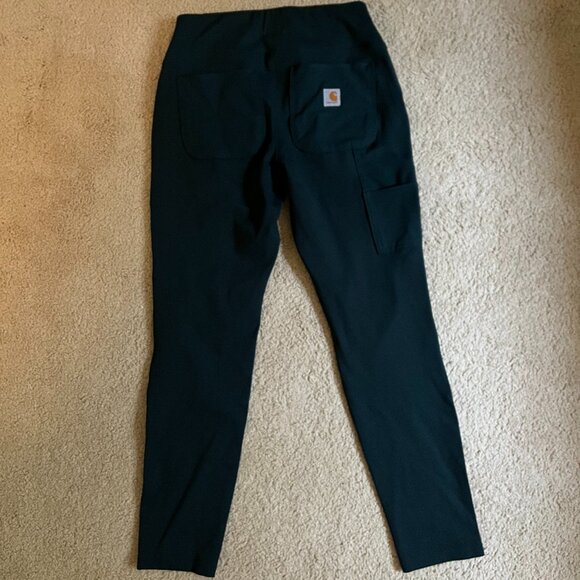 Carhartt *Force* Utility Knit Legging | Ink Green | XS Short (0/2) | Mid-Rise - Picture 7 of 13
